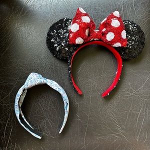 Disney Parks headbands Sequin Minnie & Frozen
